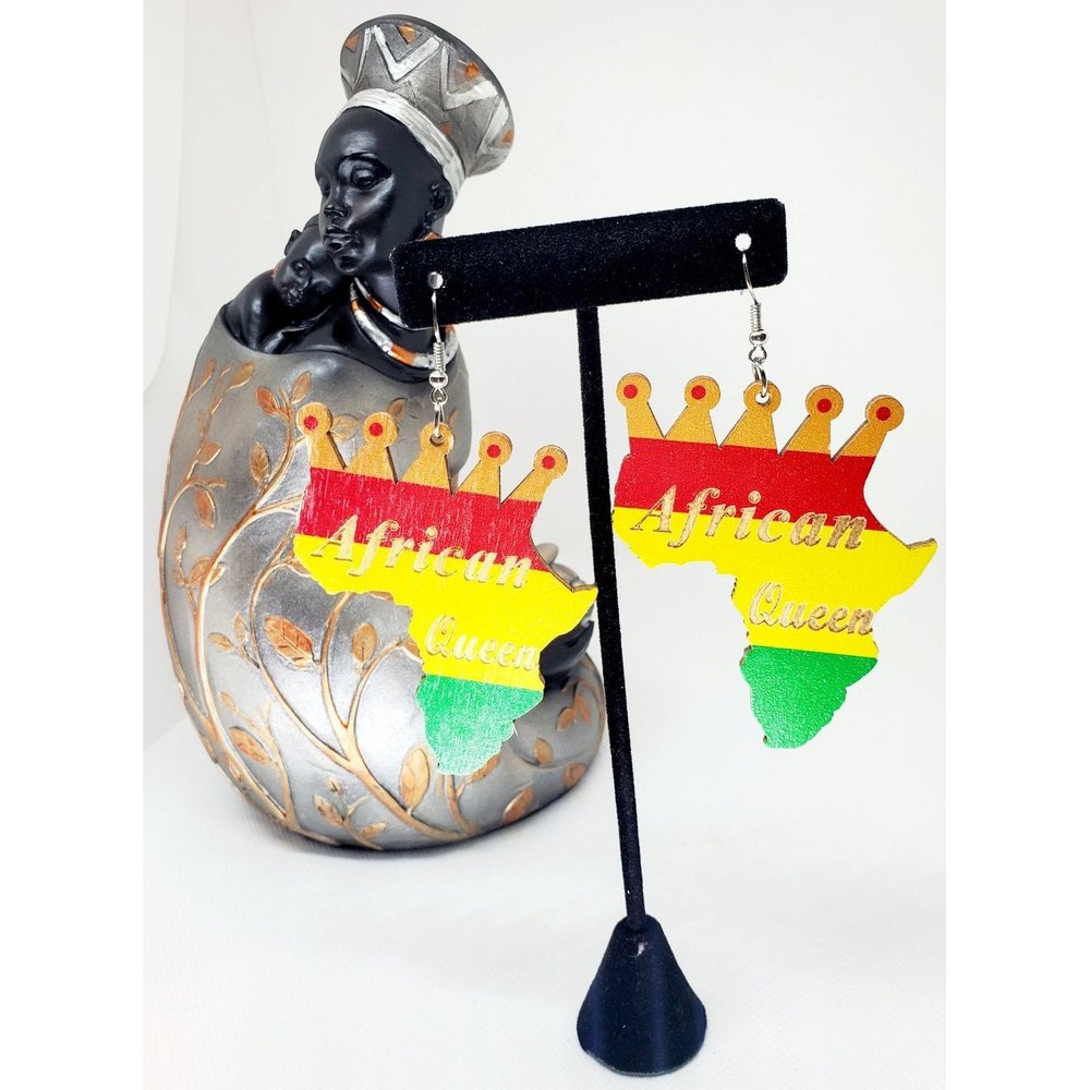 Afiya Africa Crown Earings