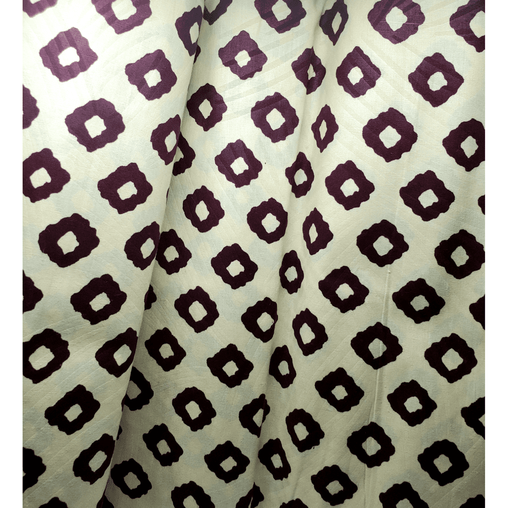 Akili Beige Maroon Fabric