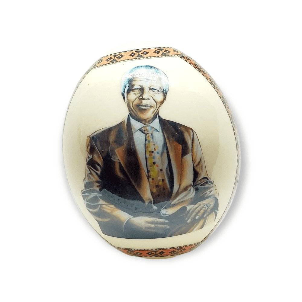 Mandela Ostrich Egg decor