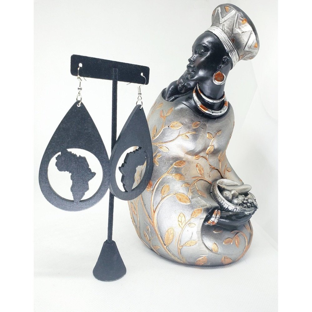 Africa Drop (Black) Earrings