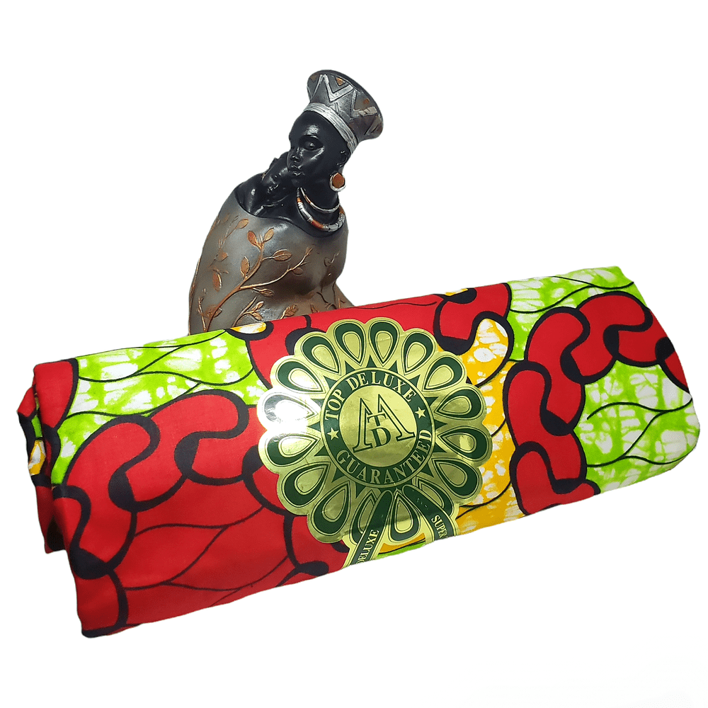 Safari Red Green Yellow Fabric